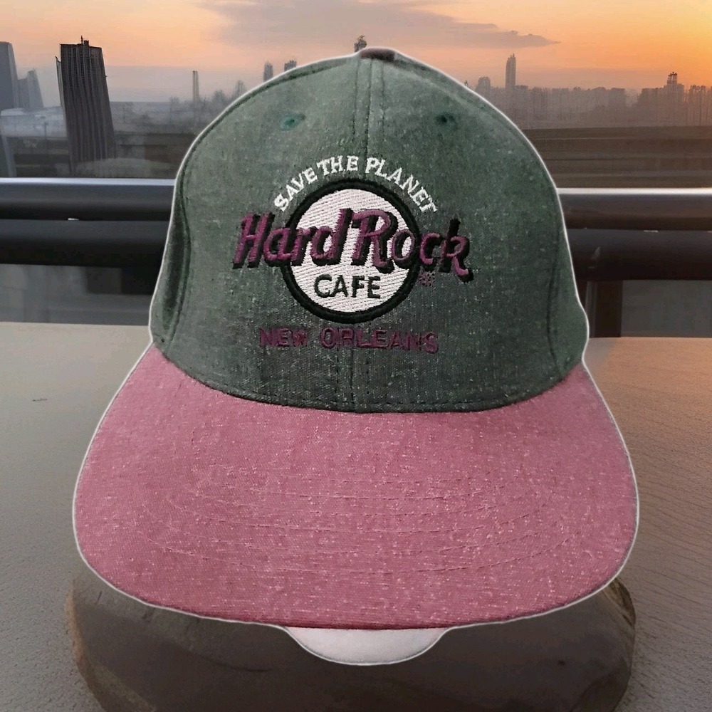 Hard‎ Rock Cafe New Orleans Hat Snapback OSFA Save The Planet Cap